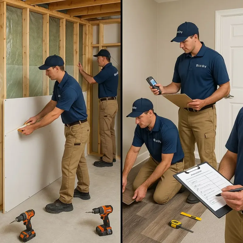 Repairs and Reconstruction process in Evansville, WY